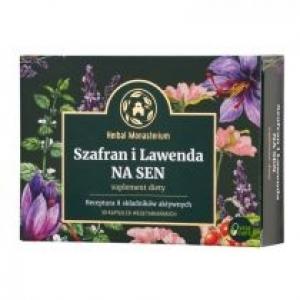 Herbal Monasterium Szafran i Lawenda Na Sen - suplement diety 30 kaps.