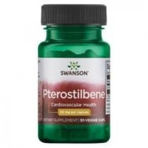 Swanson Pterostilbene 50 mg - Pterostilbeny Suplement diety 30 kaps.