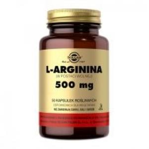 Solgar L-arginina 500 mg - suplement diety 50 kaps.
