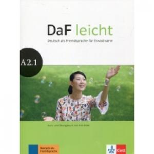 DaF leicht A2.1. Kurs- und Übungsbuch mit DVD-ROM