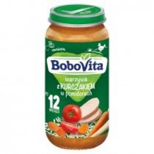 BoboVita Obiadek Warzywa z kurczakiem w pomidorach po 12 miesiącu 250 g