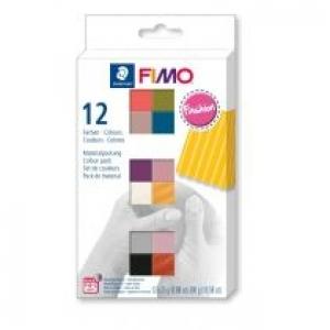 Staedtler Fimo Masa plastyczna termoutwardzalna Soft, kolory Fashion, zestaw, 25g, 12 kostek