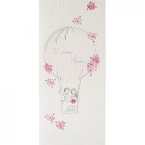 Mak Karnet Ślub DL S15 - Różowy balon