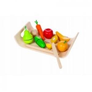 Warzywa i owoce na tacy zestaw do zabawy Plan Toys
