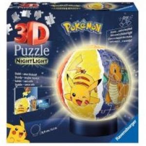 Puzzle 3D 72 el. Świecąca kula Pokemon Ravensburger