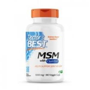Doctors Best MSM with OptiMSM Vegan Suplement diety 180 kaps.