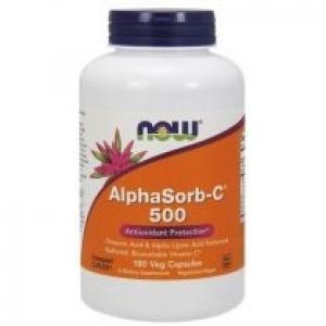 Now Foods Neutralna Witamina C (Askorbinian Wapnia) - AlphaSorb-C 500 mg Suplement diety 180 kaps.