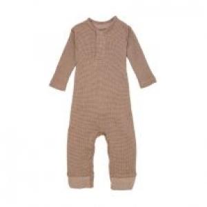 Lodger Pajacyk piżamka niemowlęca bawełniana brązowa Ciumbelle Beige rozm. 68