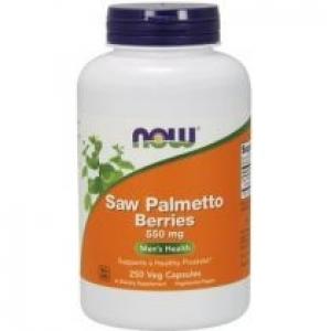 Now Foods Saw Palmetto Berries - Palma Sabalowa (jagody) 550 mg Suplement diety 250 kaps.