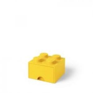 Szuflada klocek LEGO Brick 4 Żółta