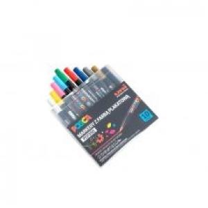 Uni Mitsubishi Pencil Markery PCF-350 zestaw Posca Uni 10 kolorów