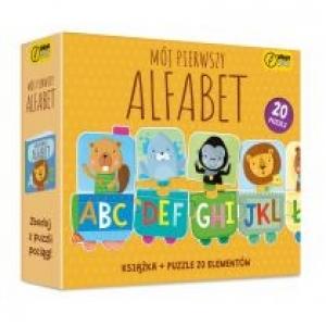 Puzzle 20 el. Mój pierwszy alfabet + książka Wilga Play
