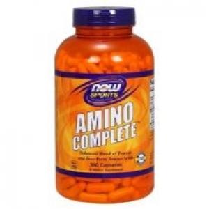Now Foods Amino Complete - Kompleks Aminokwasów Suplement diety 360 kaps.