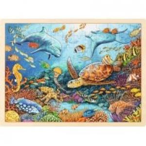 Puzzle drewniane 96 el. Wielka Rafa Koralowa Goki