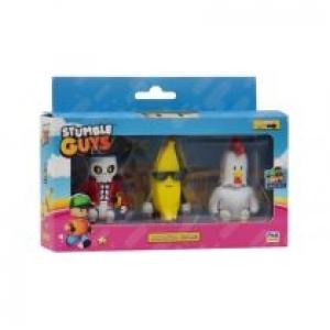 Stumble Guys Mini Action Figures 3 Pack B Banana Guy Chicken Capt Nohart