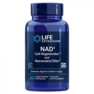 Life Extension NAD+ Cell Regenerator and Resveratrol Elite Suplement diety 30 kaps.