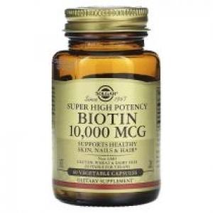 Solgar Super High Potency Biotin 10000 mcg Suplement diety 60 kaps.