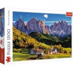 Puzzle 1500 el. Dolina Val di Funes, Dolomity, Włochy Trefl