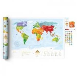 Mapa zdrapka - Travel Map Kids Sights