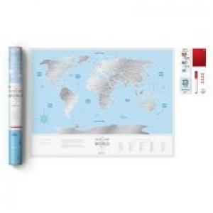 Mapa zdrapka - Travel Map Silver World