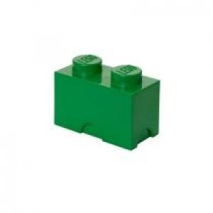 Pojemnik klocek LEGO Brick 2 Zielony