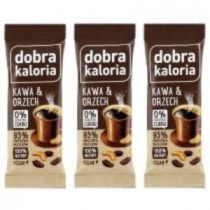 Dobra Kaloria Baton owocowy kawa i orzech Zestaw 3 x 35 g