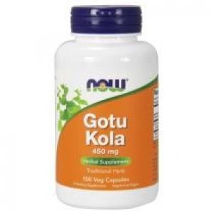 Now Foods Gotu Kola wąkrotka azjatycka 450 mg Suplement diety 100 kaps.