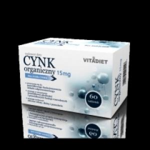 Vitadiet Cynk Organiczny 15 Mcg - suplement diety 60 tab.