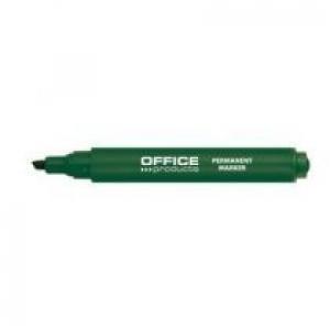 Office Marker permanentny ścięty 1-5mm zielony (12szt)