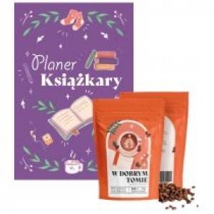 Pakiet: Planer Książkary, Kawa ziarnista świeżo palona - W Dobrym Tomie