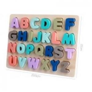 Puzzle Układanka drewniana Alfabet litery duże Bączek