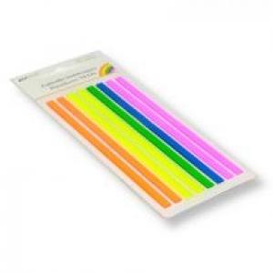 Penword Zakładki indeksujące neon plastik 5x135mm 8x20 szt.