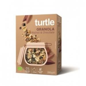 Turtle Granola orzech włoski - czekolada bezglutenowa 350 g Bio