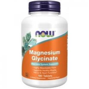 Now Foods Magnesium Glycinate Suplement diety 180 tab.
