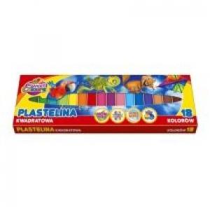 Koma-Plast Plastelina kwadratowa 18 kolorów