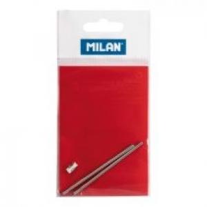 Milan 2 wkłady zapasowe + gumka na wymianę do długopisu 3 funkcyjnego