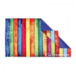 LittleLife Ręcznik szybkoschnący soft fibre lifeventure - striped planks 150x90 cm