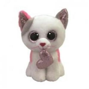 Beanie Boos Milena - biały kot z sercem 15cm Ty Inc.