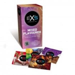 Exs Mixed Flavoured Condoms smakowe prezerwatywy 12 szt.