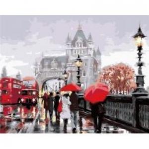 ArtiFly Malowanie po numerach - Deszczowy Londyn 40x50cm