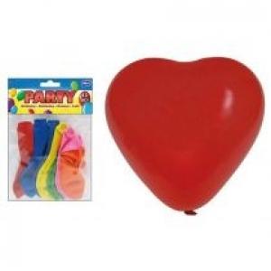Balon dmuchany serce 30cm 12 szt MIX