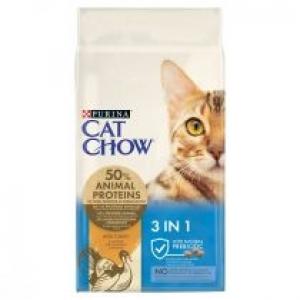 Purina Cat Chow 3 in 1 Karma bogata w indyka 15 kg