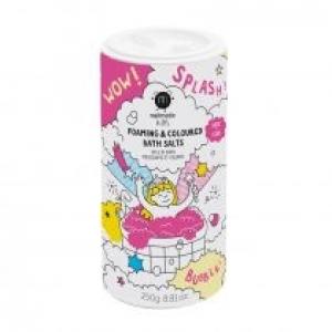 Nailmatic Kids Foaming & Coloured Bath Salts pieniąca się sól do kąpieli dla dzieci Pink 250 g