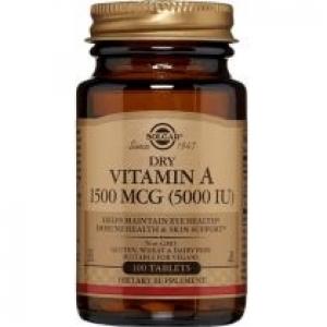 Solgar Dry Vitamin A 5000 IU 1500 mcg Suplement diety 100 tab.