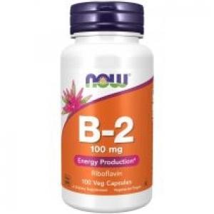 Now Foods B-2 Kompleks witaminy B 100 mg 100 kaps.