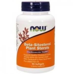 Now Foods Beta-Sitosterol Plant Sterols - Sterole roślinne Suplement diety 90 kaps.