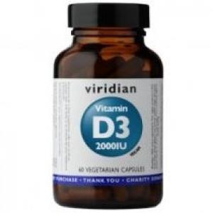 Viridian Witamina D3 2000IU (wegan) - suplement diety 60 kaps.