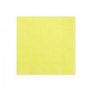 PartyDeco Serwetki trójwarstwowe, żółty, 33x33cm