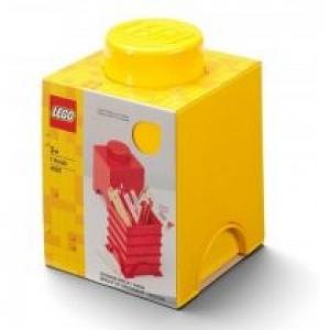 Pojemnik klocek LEGO Brick 1 żółty
