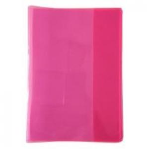 Panta Plast Okładka na zeszyt A5 PVC Neon różowa 5 szt.